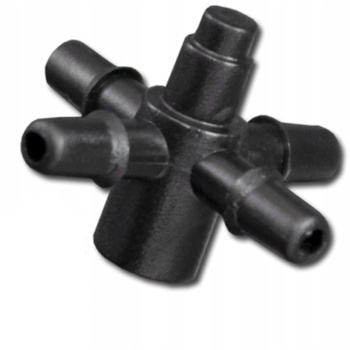 Czwórnik do emiterów i kroplowników patykowych 4mm na wąż 3,5mm Bradas DSK-5135L4