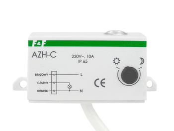Automat zmierzchowy hermetyczny 10A 230V IP65 F&F AZH-C