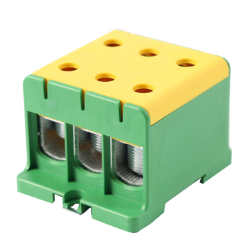 Złączka szynowa uniwersalna ETB 150/1x3 Al/Cu elektryczna śrubowa 6 otwory do kabli Elektro Becov UK3150.24