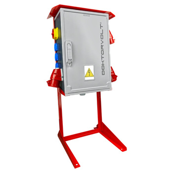 Rozdzielnica budowlana na stojaku OS-S/FI SET 2x32A 1x16A 8x230V Doktorvolt DV-7228-F