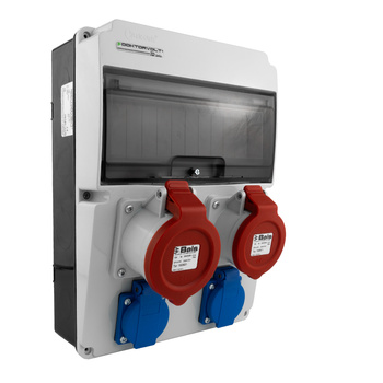 Rozdzielnica budowlana JUN 32A/16A/2x230V gniazda Bals DOKTORVOLT® DV-6832-F