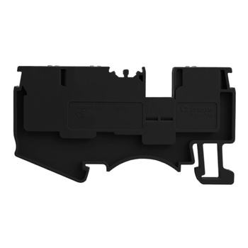 Złączka szynowa 4mm2 1P 3-przewodowa zacisk push-in czarna DS4-TW-01P-13-00A(H)