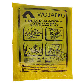 Folia malarska ochronna 4x5m regranulat Wojafko różne grubości DV-100