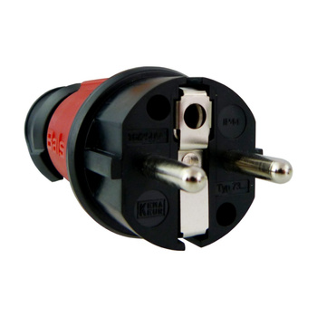 Wtyczka przenośna 16A 230V IP44 Uni-Schuko 7373 czerwona BALS BL 7373