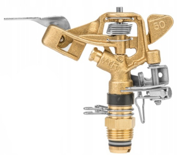 Mosiężny zraszacz pulsacyjny obrotowy regulowany 360° GZ1/2" 25m GKV5040SGZ