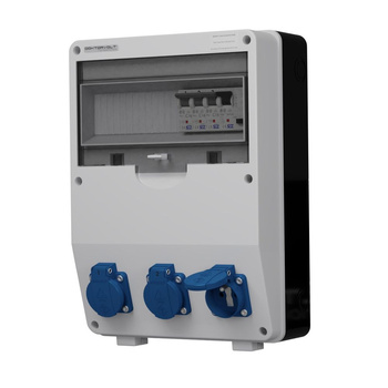 Rozdzielnica budowlana TD-S/FI 3x230V gniazda Mennekes Doktorvolt DV-9931-F