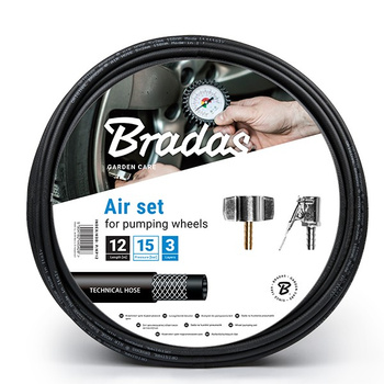 Komplet do pompowania kół przewód 12m BRADAS P/KP12