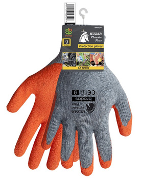 Rękawice ochronne HUZAR CLASSIC PLUS lateks rozmiar 10 BRADAS RWHCP10