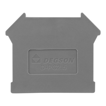Płytka końcowa do złączki szynowej 2,5mm2 PC2,5 DGN D-PC2.5-01P-11-00AH