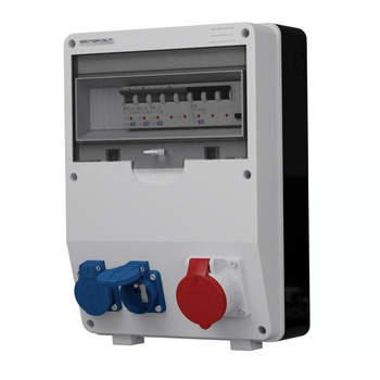 Rozdzielnica budowlana TD-S/FI 16A 2x230V gniazda Mennekes Doktorvolt DV-6947-F