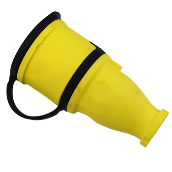 Gniazdo przenośne proste 16A 230V 2P+Z żółte Schuko 3101-304-0700