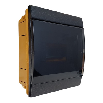 Rozdzielnica podtynkowa 6 modułowa IP40 czarna M-L 970.06.N