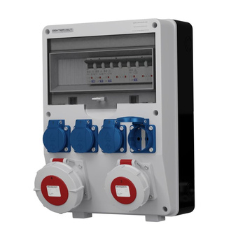 Rozdzielnica budowlana TD-S 32A 16A IP67 4x230V Schuko Doktorvolt DV-0069-D