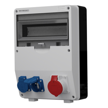 Rozdzielnica budowlana 16A obudwoa z gniazdami 2x230V Doktorvolt TD DV-6886-F