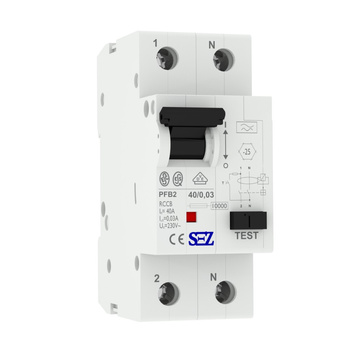 40A 30mA 2P 10kA TYP A Wyłącznik różnicowoprądowy PFB2 RCCB SEZ 0090664