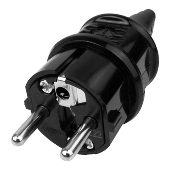 Wtyczka 230V 16A IP44 UNISCHUKO uniwersalna czarna MENNEKES 10754