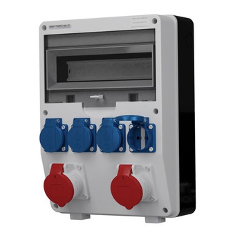 Rozdzielnica budowlana TD 2x16A 4x230V Schuko Doktorvolt DV-6084-D