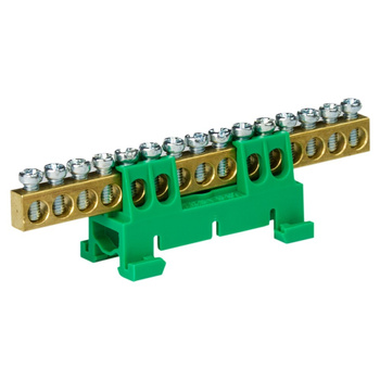 Zacisk listwa zaciskowa 15-torowa zielona 15/Z