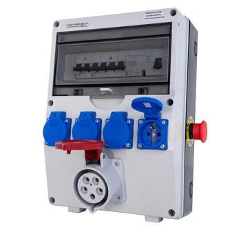 Rozdzielnica TD-S/FI 16A/5P 4x230V FR przycisk bezpieczeństwa DV-1482-F