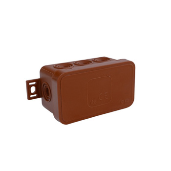 Puszka natynkowa 80x45x41mm 8 wlotów IP54 ViPlast 038-02