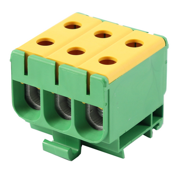 Złączka szynowa uniwersalna ETB 50/1x3 Al/Cu elektryczna śrubowa 6 otworów do kabli Elektro Becov UK3050.24