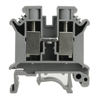 Złączka szynowa przelotowa szara śrubowa 10mm2 1P VDE UL PC10-01P-11-00A(H)