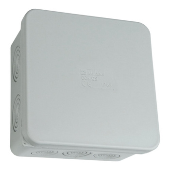 Puszka natynkowa wym/wew 94x94x50 mm 10+2 membrany IP65 M-L 005.CS