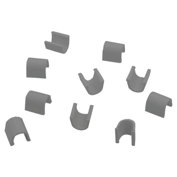 10szt Złączka prosta do rynienek ochronnych na kable blister Cablefix 2201 szary 8x7mm Inofix 3211-7