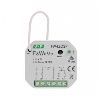 Dwukanałowy sterownik LED do puszki F&Wave F&F FW-LED2P