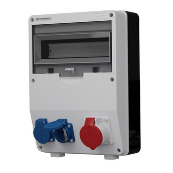 Rozdzielnica budowlana TD 16A 2x230V Schuko Doktorvolt DV-6763-D