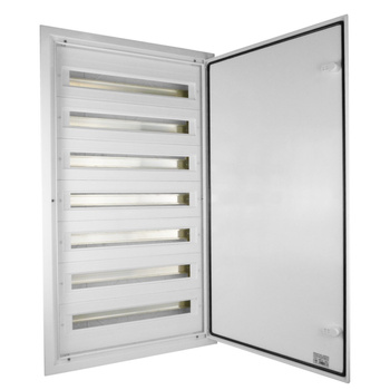 Rozdzielnica podtynkowa DARP-168 168 modułowa 7x24 IP54 z aluminiowymi drzwiami 9.724 E-P 6781