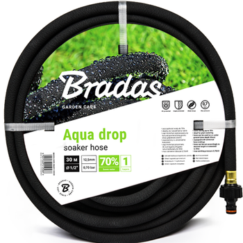 Wąż nawadniający pocący AQUA-DROP 1/2" - 7,5m WAD1/2075 Bradas 2564