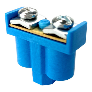 5szt Zacisk podwójny 2x1-4mm2 400V nieb 8158 ViPlast 092-06