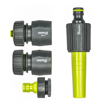 Zestaw zraszający na wąż Bradas 4-elementowy 1/2" szybkozłącze LIME LINE SOFT LE-S5500-12K